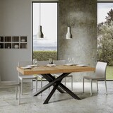 thumbnail of Ausziehtisch 180/440x90 cm Volantis Premium Natur Eiche Beine anthrazit