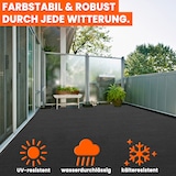 thumbnail of Rasenteppich 100 x 400 cm Schwarz mit Noppen Kunstrasen Teppich Balkon Terrasse Outdoor