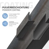 thumbnail of ML-Design 4er Set Tischbeine 30 cm Dunkelgrau, Stahl, Industrial Design, I-Form 8×8 cm, 96° Neigung, Möbelbeine für Couchtisch Sitzbank
