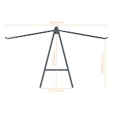 thumbnail of Ensemble Store double pente Table et canapés Buenavista 8 places Intersun (Gris anthracite structuré RAL7016ST - Orchestra Color Bloc Red D335)