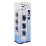 thumbnail of WellHome - Juego de 4 Ventiladores de Mesa USB 3W de 3 Velocidades en color Blanco 37x12x8,3cm