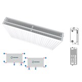 thumbnail of Belrad Typ 33 Universalheizkörper Ventilheizkörper Mittelanschluss mit 8 Anschlüssen T33 900 x 400 (HxB)-1334W