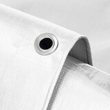 thumbnail of ECD Germany Abdeckplane Gewebeplane mit Ösen 2x3 m 6m² 180g/m² Weiß aus Polyethylen Schimmelresistent Wasserdicht Reißfest Schutzplane Bootsplane