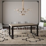 thumbnail of Ausziehbarer Tisch 200/304x90 cm Tecno Premium Taubengrau mit anthrazitfarbenen Beinen