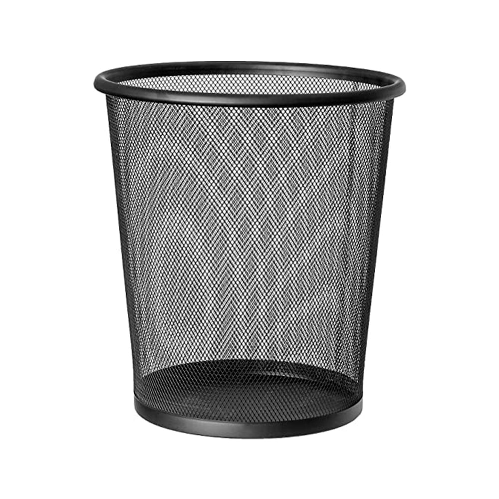 Cesto De Papeis Q-Connect De Rede Metalico Preto Capacidade 19 Litros 34,5X29,5 Cm