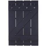 thumbnail of Wandgarderobe | HxBxT 91x60x10cm | 6 Haken | Dunkelgrau shabby | Garderobe Garderobenpaneel