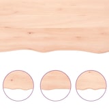 thumbnail of vidaXL Wandregal 80x20x2 cm Massivholz Eiche Unbehandelt