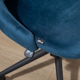 thumbnail of Vinsetto Sedia da Ufficio in Velluto Altezza Regolabile Girevole 360°