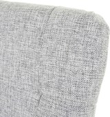 thumbnail of 4er-Set Esszimmerstuhl HWC-E58, Stuhl Essstühle, FSC®-zertifiziert ~ Stoff/Textil grau, helle Beine