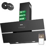 thumbnail of CIARRA Campana extractora de humos A+++ 650 m³/h Campana extractora de 90 cm Incl. BOOST WIFI-APP Control táctil VM9736FB