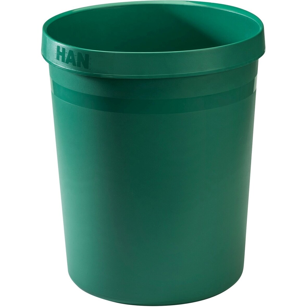 Papierkorb Grip Karma 18 Liter rund RC-Kunststoff öko-grün Packung mit 15 Stück