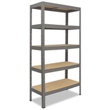 thumbnail of shelfplaza PRO 200x50x40 cm Schwerlastregal in grau mit 5 Böden und 200 kg Traglast pro Boden
