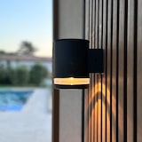 thumbnail of Lumisky 2 HELIO 200LM Solar-Wandleuchten Stahl Schwarz