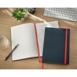 thumbnail of Notizbuch, Cosy, B5, kariert, grau Gummibandverschluss, 80 Blatt, Soft-