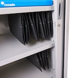 thumbnail of Rocada armario metálico persiana 102x198x45 ral 7035 incluye 4 baldas. color gris. medida 102x198x45cm (largo x alto x prof.)