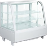 thumbnail of Thekenkühlvitrine 68,2x45x67,5h cm gebogenes 4-seitiges Glas weiß 100 lt +2 +10 °C