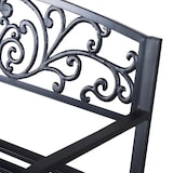 thumbnail of Outsunny Panchina da Giardino e da Esterno in Metallo 127x60x87cm Nero