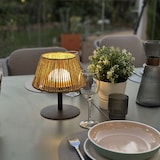 thumbnail of Lumisky Lámpara de mesa STANDY RAFFY de 22 cm de altura Rotin Beige