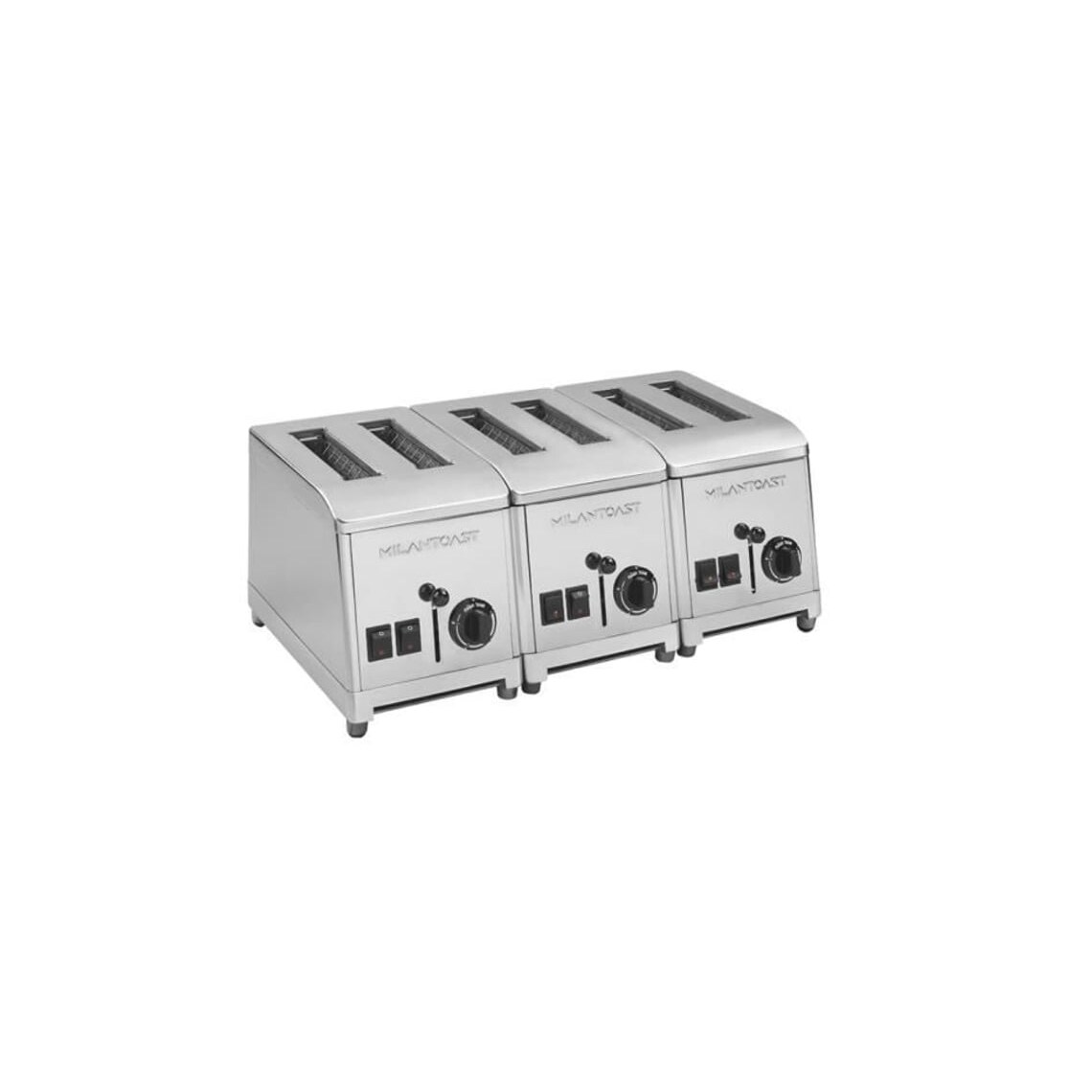 Milantoast - 6-Zits Roestvrijstalen Broodrooster 220-240V 50/60Hz 3,66 Kw