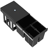 thumbnail of tectake Inbouw prullenbak Ashlyn, 3-voudige scheiding, 31L, telescooprails - zwart - 405885