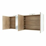 thumbnail of AcquaVapore Spiegelschrank, Badspiegel, Badezimmer Spiegel City 160cm braun Eich JA mit 1x 5W LED / 1x Energiebox