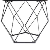 thumbnail of Salontafel set HWC-L37, salontafel bijzettafel loungetafel, metaal hout ~ eiken grijs look