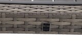 thumbnail of METRO Professional Mesa de comedor gastro Barbados, aluminio/ ratán PE, 80 x 80 x 74 cm, tablero aspecto madera, resistente a la intemperie, piedra