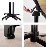 thumbnail of Restootab - Conjunto de 1 mesa dobrável em madeira escura + 2 cadeiras de esplanada