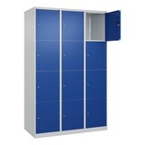 thumbnail of C+P Schließfachschrank Classic PLUS, 3 Abteile, 1850x1200x500mm, 7035/5010