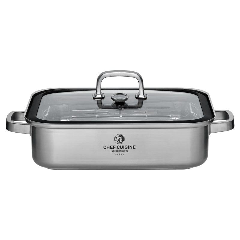 CHEF CUISINE Aroma Dampfgarer / Bräter aus Edelstahl