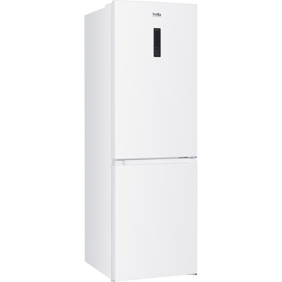 Bella BKGC340-NFD-040CW - Koelvriescombinatie - No Frost - Energielabel C - 337 Liter - Wit -Display - Zeer stil: 39DB - Supervriezen