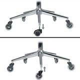 thumbnail of Gummierte Bürostuhlrollen für Teppich und Hartboden: 5er Set, 75 mm Durchmesser, geräuschlos, langlebig. 7x3x7 cm | Kadima Design