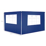thumbnail of Outsunny 2 Paredes Parte Laterales para Carpa 3x2 Lado Parasol de Gazebo Tela Oxford con 2 Ventanas Medidas Apto para 3x3 3x6 Azul