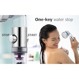 thumbnail of Wassersparender Duschkopf - Regendusche und Handbrause mit Start/Stopp-Funktion - Hoher Druck - Inkl. Reinigende Mineralien