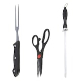 thumbnail of WellHome - 11-delige messenset met acetaathoes en houten plank