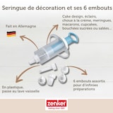 thumbnail of Seringue de pâtisserie et 6 embouts Zenker Sweet Sensation
