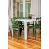 thumbnail of Set 6 Chaises en polypropylène avec fibre de verre empilables pour extérieur et jardin, bar et restaurant, cuisine design moderne - ANNA - Olive