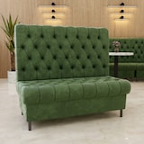 thumbnail of Gastro Sitzbank | Exklusiv | Grüner Samtstoff | 140 cm breit