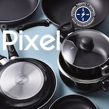 thumbnail of Chef sauce PIXEL - Juego de 2 Sartenes Ø20/Ø24cm y Wok Ø30cm en Aluminio Prensado Antiadherente