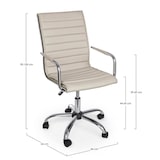 thumbnail of Poltrona con braccioli perth tortora bizzotto 5710210 per arredo ufficio