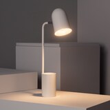 thumbnail of efectoLED Lámpara Flexo Escritorio de Metal con Portalápices Waal Blanco
