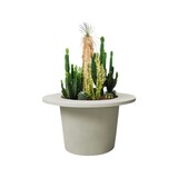thumbnail of Pot de fleur xxl 2 en 1 table haute alto h 118 cm - BLANC