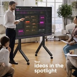 thumbnail of ONKRON Soporte TV Ruedas 70 - 110 pulgadas - Pie para TV y Pizarra Digital en Color Negro con Peso de 120.5 kg - max VESA 1000x800,TS2081-B