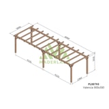 thumbnail of Pérgola de Madera Laminada Valencia (Maderland) - Gardeneas