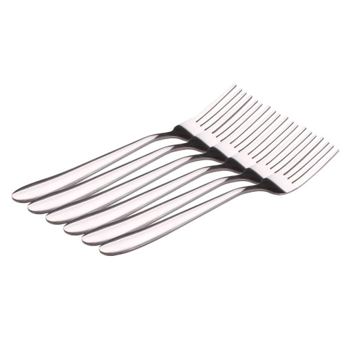 Kuchengabel 6er Set Dessertgabel Edelstahl Besteck kleine Gabel Set Küchengabel : Kuchengabel 6er Set