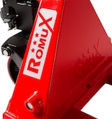 thumbnail of Romux® Porta-palete Manual vermelho 3000 kg Industrial com rodas de poliuretano | Garfos Padrão 550x1150 mm