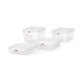 thumbnail of HENDI GN 1/2 Behälter, Polypropylen, GN 1/2, 6,5L, Transparent, 325x265x(H)100mm, Rechteckig