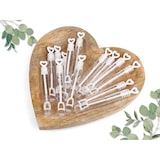 thumbnail of Nordstern Seifenblasen Hochzeit Set in weiß mit Herzgriff 40er Pack