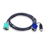 thumbnail of ATEN 2L-5202U KVM-Kabel VGA USB, schwarz, 1,8 m