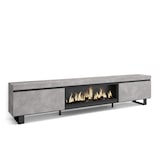 thumbnail of Mueble TV, Televisión, 267x35x57cm, Para TV gran formato, Chimenea eléctrica XXL, Diseño industrial, Cemento _488_22